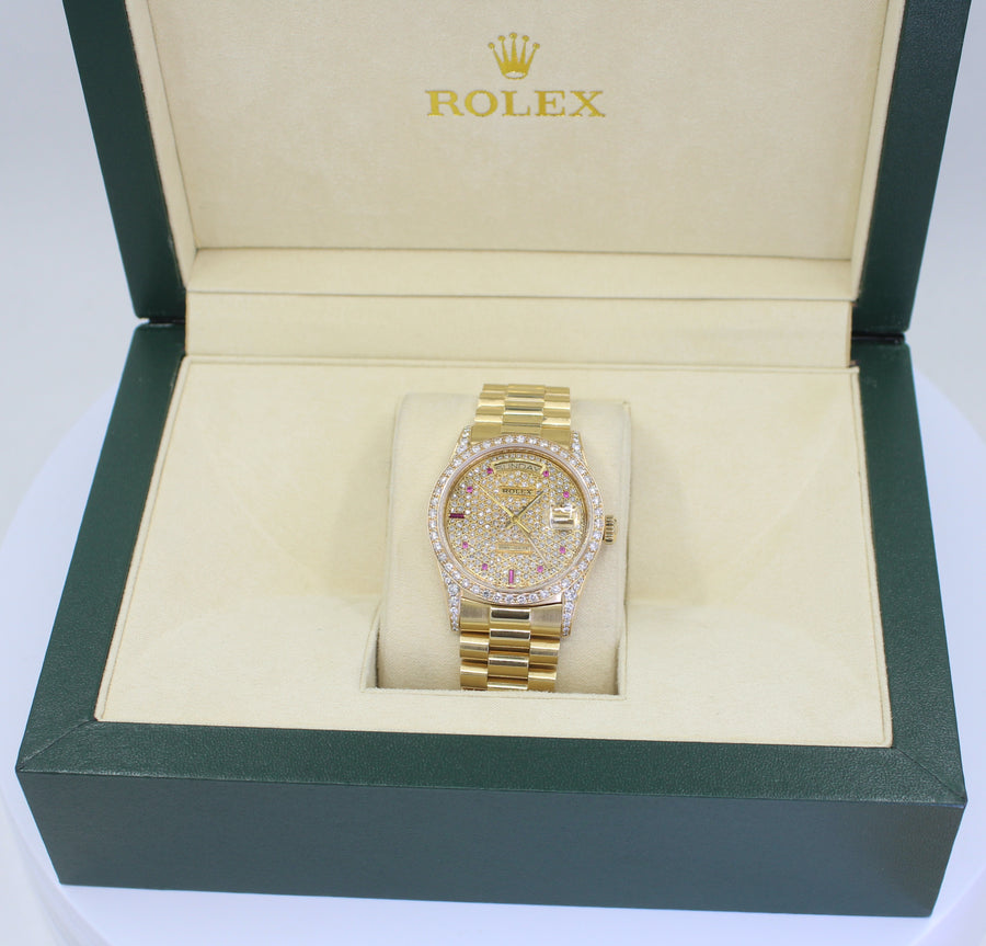 AUTHENTIC Rolex Day-Date "President" 18kt